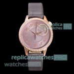 Swiss Replica GR Vacheron Constantin V3 Égérie Rose Gold Moon Phase Diamond Watch 